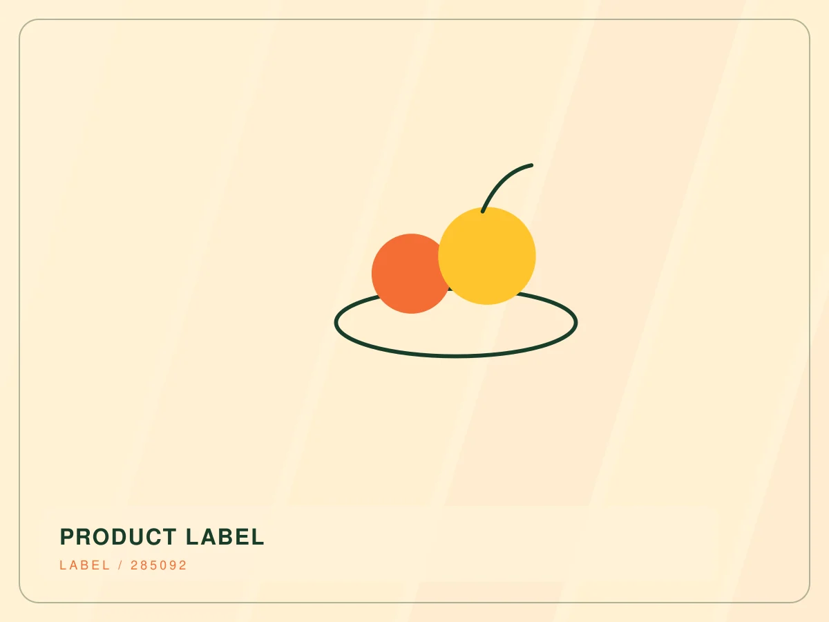 Second abstract visual exploring the commercial character of fruitcups.com